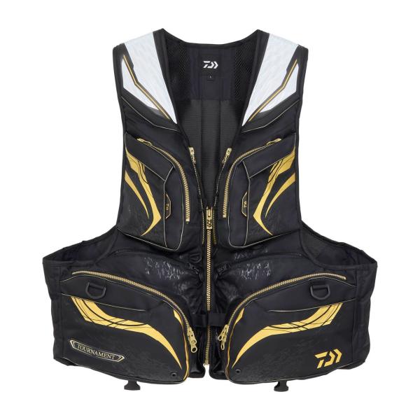ダイワ トーナメントバリアテックサイバーフロート ブラック DF-3025T (ライフジャケット 大...