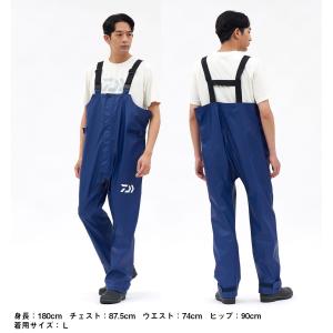 ダイワ PUオーシャンレインサロペット ブラッ...の詳細画像5