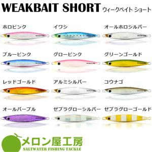 メロン屋工房 ウィークベイト ショート 40g  ゆうパケット可