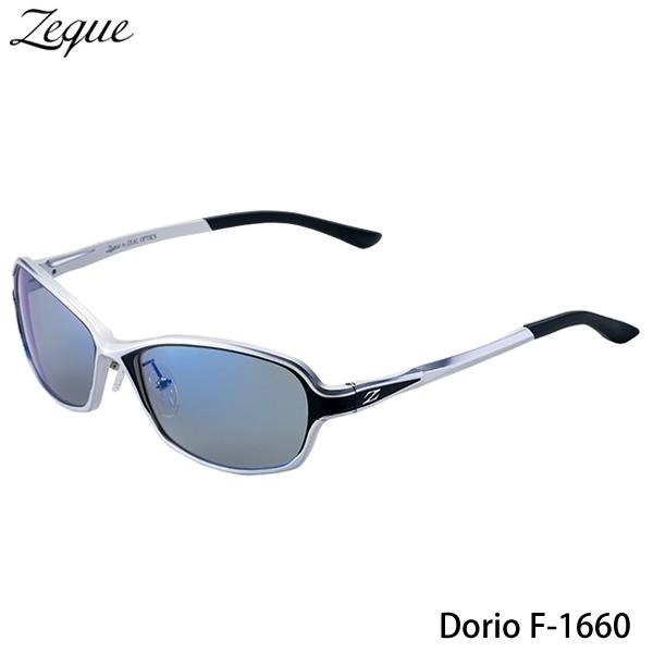 Zeque (ゼクー) Dorio F-1660 シルバー/ブラック (サングラス 偏光グラス 釣り...