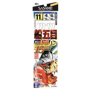 ささめ針 船五目15cmハリス D-518 (胴...の商品画像