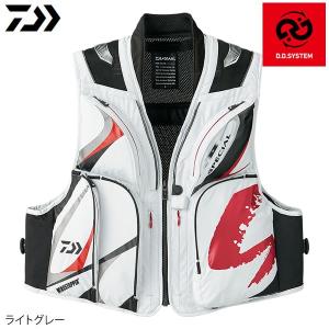ダイワ スペシャル ウィンドストッパー ショートベスト DV-1008 ライトグレー M〜XL (鮎ベスト)
