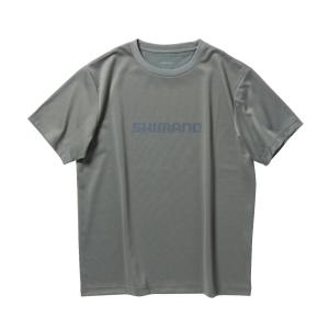 シマノ ドライロゴTシャツショートスリーブ セージグリーン 2024年カラー SH-021W (フィッシングシャツ Tシャツ)｜fishing-you