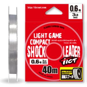 ティクト ライトゲームコンパクトショックリーダー 40m巻 (フロロカーボン)｜fishing-you