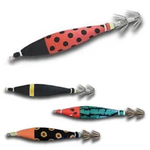 定番の浮きスッテ 4号 5本セット イカメタル イカ釣り 仕掛け 夜行