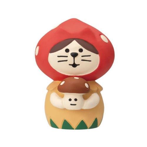 concombre コンコンブル ねこずきん きのこ 赤 / きのこの森 ミニチュア デコレ メール...