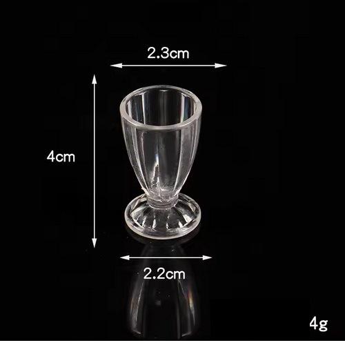 ミニチュア材料 パフェカップ 5個セット H40mm 単価51円 / デコ用 素材 食品サンプル 卸...
