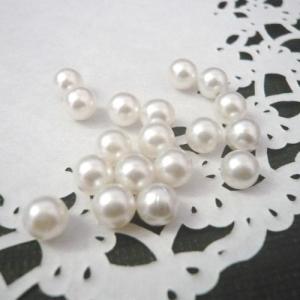 デコパーツ 穴なしパール 6mm 約300個セット / メール便対応可 ハンドメイド ストーン ネイルアート