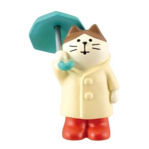 concombre コンコンブル 雨降り猫 /メール便対応可/ミニチュア/デコレ/梅雨飾り