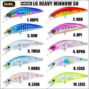 デュエルDUEL LG HEAVY MINNOW & POPPER５０mm DUEL（デュエル） ハードコア LG ヘビーミノー S 50mm 6g ヨーヅリ