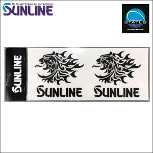 サンライン（SUNLINE） 獅子 転写ステッカー 2枚セット ブラック 黒