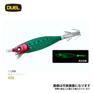 EZ-ベイト 80mm #02 LRM 夜光レッドグリーン デュエル イカメタル ドロッパー｜fishingmax-webshop