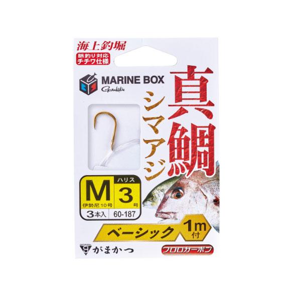がまかつ 糸付 海上釣堀 マリンボックス 真鯛 ベーシック1m #Mサイズ 10-3  がまかつ 釣...