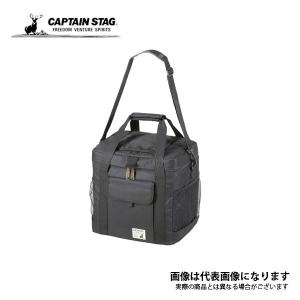 キャプテンスタッグ スーパークールソフトクーラー 20L ブラック UE-568 大型便A｜fishingmax-webshop