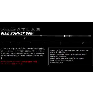 アピア グランデージ アトラス ブルーランナー 100MH (ショアジギング