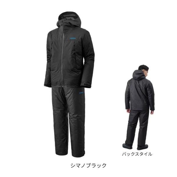 RB-057X ベーシックインサレーション レインスーツ 01 シマノブラック #Mサイズ SHIM...