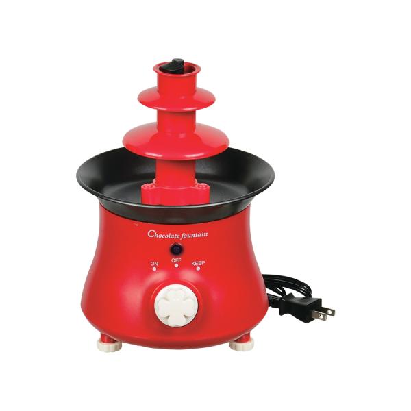 パール金属  リトルリッチ 電気チョコレートファウンテンSレッド D-309 爆買