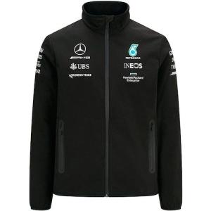 Mercedes-AMG F1 Official Team Softshell Jacket ベンツ オフィシャル ハミルトン ソフトシェル ジャケット ブラック｜fishsrb