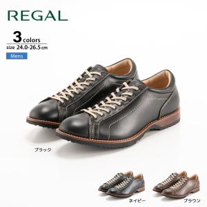 REGAL（リーガル） レースアップレザースニーカー 60ELBA NAVY