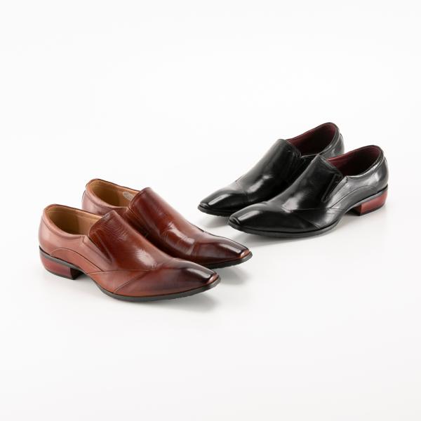 バンプアンドグラインド Bump N' GRIND ビジネスシューズ スリッポン ストレートチップ ...