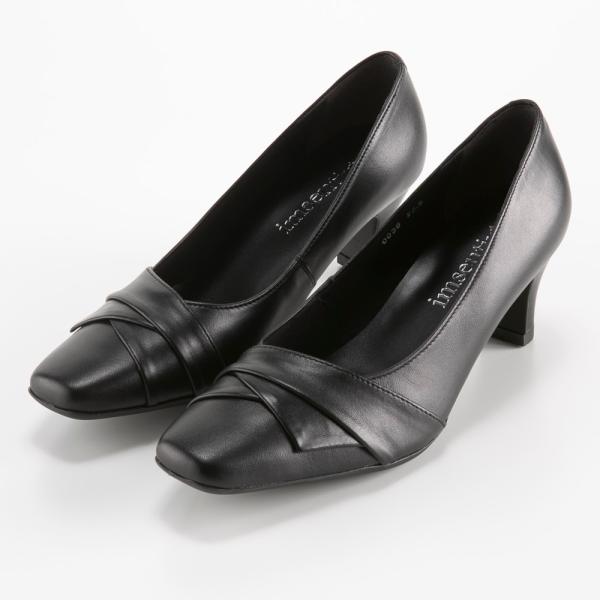 イムサンティルプラス imsentir+ レザー 本革  デザイン パンプス im+0038　フィッ...