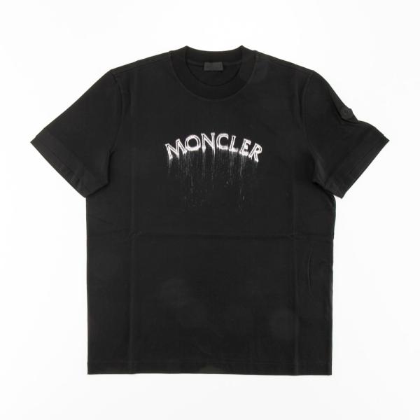 モンクレール MONCLER メンズトップス 水性ロゴプリント 袖パッチ付き Tシャツ 8C000....