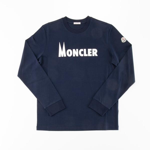 モンクレール MONCLER メンズトップス コットンジャージ素材 ラバー加工ロゴプリント 8D00...