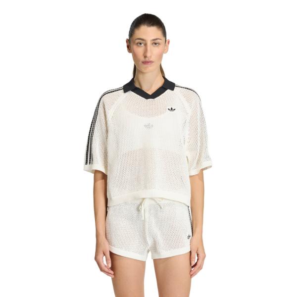 アディダスオリジナルス adidas originals レディーストップス ニット クロシェ ポロ...