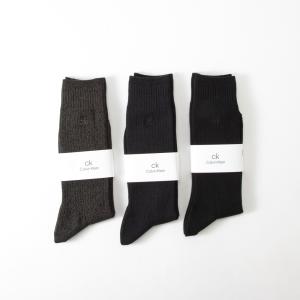 カルバンクライン Calvin Klein 靴下 ワンポイントリブソックス 2542-100　フィットハウス｜fithouse