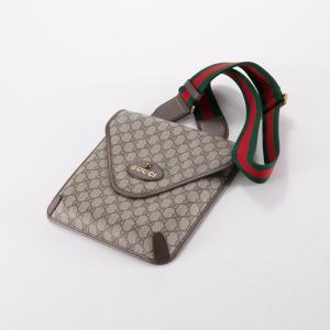 【最大値下げ】正規店購入♡GUCCI♡フリンジショルダーバッグ オフィディア〕スモール ショルダーバッグ ・ベージュ＆ブラウン GG