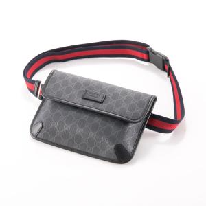 GUCCI（グッチ） GUCCI GG ブラック スモール ベルトバッグ 792094