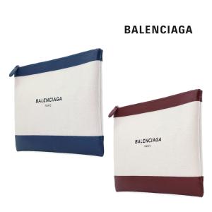 バレンシアガ BALENCIAGA クラッチバッグ NAVY CLIP Mキャンバス 420407AQ37N　フィットハウス｜fithouse