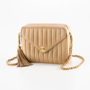 【ヴィンテージ・中古】シャネル CHANEL マドモアゼル チェーンショルダーバッグ フリンジ付き　フィットハウス｜fithouse