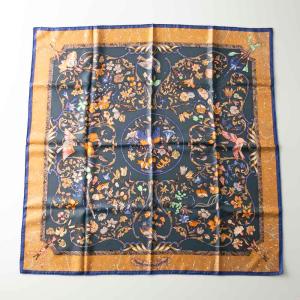 HERMES エルメス スカーフ 90 カレ ART des STEPPES ステップ 美術