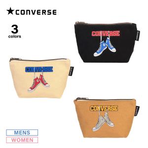 コンバース CONVERSE ポーチ CV CANVAS HANGING SHOES LOGO PRINT POUCH 70075000 フィットハウスの商品画像