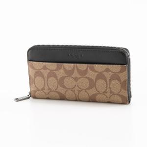 COACH（コーチ） 長財布 オックスブラッド シグネチャー ラウンド
