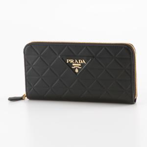 プラダ PRADA SOFT CALF TRIANGOLI ラウンド長財布 1ML506 2CLU　フィットハウス｜fithouse