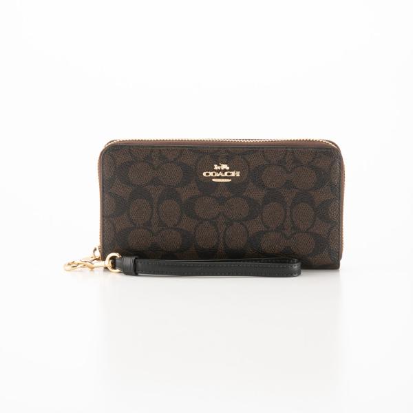コーチ COACH シグネチャー アコーディオン ラウンド長財布 リストレット CW778　フィット...