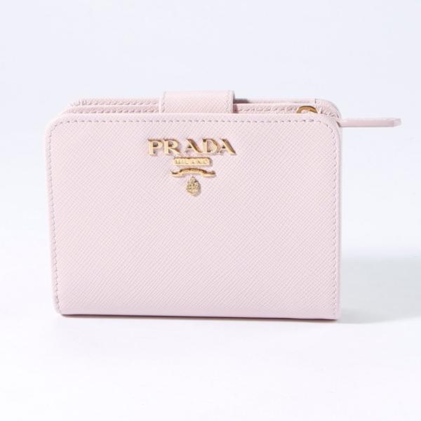 【WEB限定価格】プラダ PRADA 折財布 SAF.MET 小銭入付/ALABASTRO 1ML0...