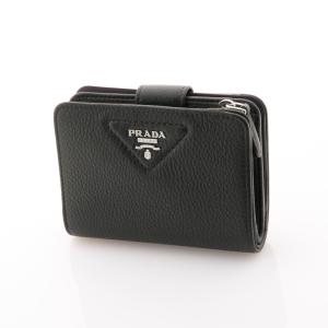 プラダ PRADA 折財布 VITELLO DAINO 小銭入付/NERO 1ML018-2BBE　フィットハウス