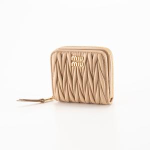 miu miu（ミュウミュウ） 財布 二つ折り財布 マテラッセ 小銭入れあり