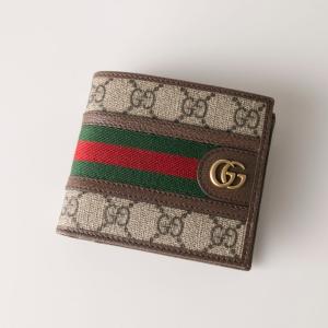 GUCCI（グッチ） 三つ折り財布 オフィディア ブラウン メンズ GUCCI