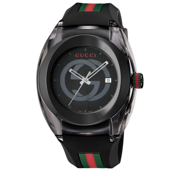 グッチ GUCCI 腕時計 SYNC ラバーベルトメンズウォッチ YA137107A　フィットハウス