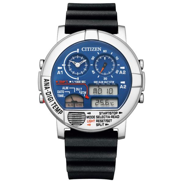 レコードレーベル RECORD LABEL 腕時計 ANA-DIGI TEMP 43.8mmクロノウ...