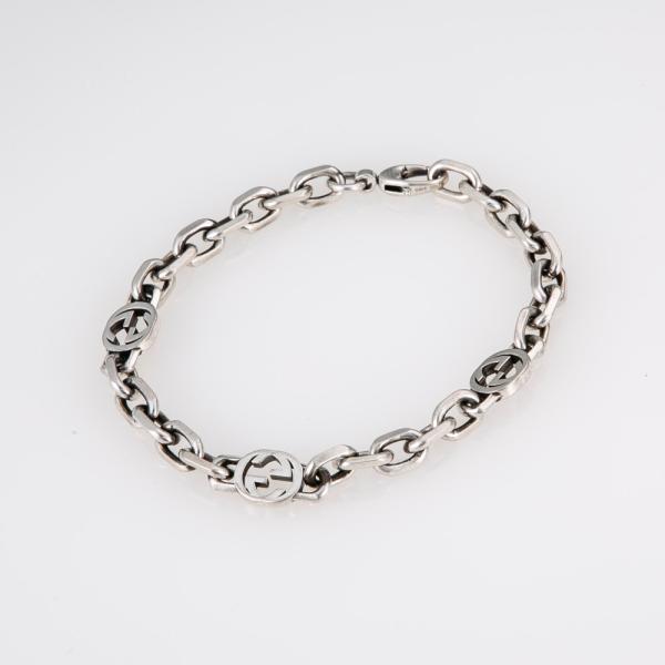 グッチ GUCCI インターロッキング チェーン ブレスレット 620798/J8400/0811/...