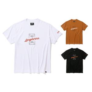 Tシャツ テキサス ロング ホーンズ オン ザ コート(M-XLサイズ ユニセックス) SMT24031TX SPALDING スポルディング バスケ 部活 練習 バスケットボール｜fitnessclub-y