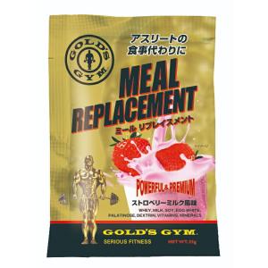 ミールリプレイスメント ストロベリーミルク風味 GOLD'S GYM ゴールドジム  公式サイト  F8620 プロテインサプリメント プロテイン 健康食品｜fitnessshop-y