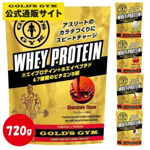 GOLD'S GYM  ホエイプロテイン 720g ゴールドジム 公式サイトプロテインサプリメント プロテイン 溶けやすい 健康食品 たんぱく質  タンパク質