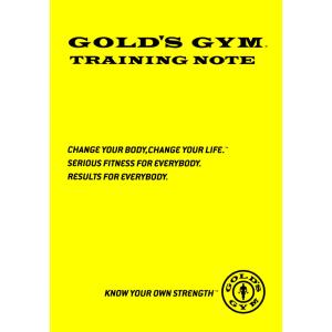 公式サイト GOLD'S GYM ゴールドジム  G9500 トレーニングノート  |  マニュアル　筋トレ トレーニング｜fitnessshop-y