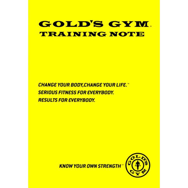 公式サイト GOLD&apos;S GYM G9500 トレーニングノート | マニュアル　筋トレ トレーニン...